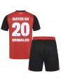 Bayer Leverkusen Alejandro Grimaldo #20 Domácí dres pro děti 2024-25 Krátký Rukáv (+ trenýrky)